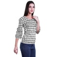 thumbnail image 3 of Moomaya Womens Cotton Plus Size 3 /4 Sleeve Tops Round Neck Casual T-Shirt Top, 3 of 5