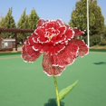 thumbnail image 1 of 1 pieza de 30 cm de flor grande, flor de peonía, camino de boda, diseño de eventos al aire libre, escaparate, accesorios de tiro, pétalos de malla de lámina dorada, 1 of 2