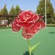 thumbnail image 2 of 1 pieza de 60 cm de flor grande, flor de peonía, camino de boda, diseño de evento al aire libre, escaparate, accesorios de tiro, pétalos de malla de lámina dorada, 2 of 2
