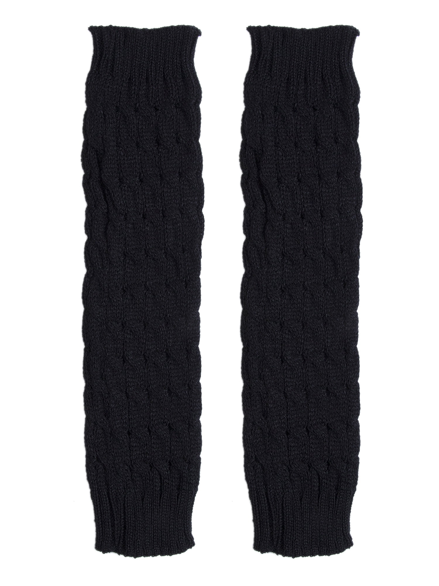 1 Pair Winter Warmer Knit Crochet Neon High Knee Leg Warmers Boot Slouch L 
