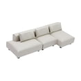 thumbnail image 2 of Bunblic Canapé de Maison de Poupée Modèle Mini Meubles Jeu de Rôle Classique Accessoires de Décoration de Maison de Poupée avec Oreiller pour Mise en Scène de Vie Cadeau S 1 Rangée Blanc, 2 of 8