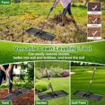 thumbnail image 7 of DEROFIT Heavy Duty Lawn Leveling Rake, 30" x 10" Lawn Leveler Rake with 61" Long Handle for Garden, Yard, Lawn, Metal, Black, 7 of 7