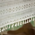 thumbnail image 4 of Boho Handmade Crochet Tablecloth with Tassels Farmhouse Wedding Tablecloth Table Cloth for Kitchen Dinning Decor, 4 of 6