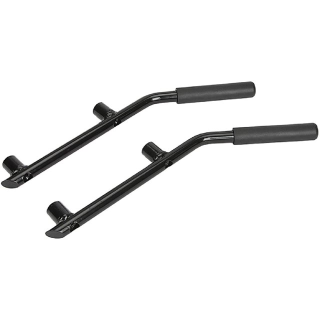 AUXMART Rear Grab Handles for 2007 2008 2009 2010 2011 2012 2013 2014 2015 2016 2017 Jeep Wrangler 2/4 Door Black -