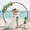 Round, variant on Moccha Wedding Arch, 7 FT Wooden Arch Backdrop Stand, Outdoor Archway Pergola, Garden Arbor Trellis for Climbing PLANTS Flower Balloon, Rustic Wedding Decorations for Home Party Ceremony, Heptagon