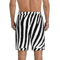 thumbnail image 3 of Easygdp Zebra Men's Short Pajama Pants, Sleep Shorts, Household Pants, Casual Pants with Pockets - XX-Large, 3 of 9