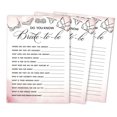 thumbnail image 1 of Inkdotpot Lot de 50 Cartes de Jeu de Fête de Mariage Qui Connais la Mariée, 1 of 1