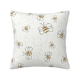 thumbnail image 1 of ZICANCN Bees Design Nature Decorative Throw Pillow Covers , Couch Sofa Decorative Knit Pillow Covers for Living Room Farmhouse 16"x16", 1 of 8