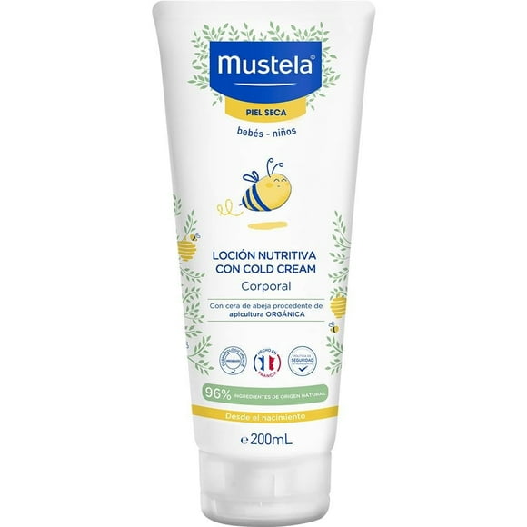Loción corporal con cold cream Mustela 200ML