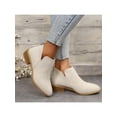 thumbnail image 6 of SIMANLAN Womens Nonslip Zipper Chelsea Boot Walking Casual Short Bootie Women Formal Mid Top Ankle Boots, 6 of 9
