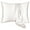 1 Pack White, variant on Gustave Satin Silk Pillowcase for Hair and Skin Health, Both Sides Silk Pillow Cover with Envelope Closure (White,Queen)