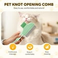thumbnail image 6 of Self-Cleaning 2-in-1 Pet Grooming Brush, Dog & Cat Shedding Comb for Long/Short Hair, Home Furniture Fur Removal Tool(LR Green + Yellow), 6 of 6