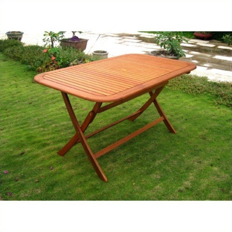 International Caravan Royal Fiji Folding Patio Table