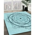 thumbnail image 2 of Ahgly Company Indoor Rectangle Patterned Electric Blue Area Rugs, 4' x 6', 2 of 6