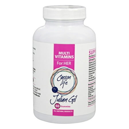 CARSON LIFE par Julian Gil multivitamines pour ses supplément alimentaire gélifiés, 60 count