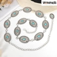 thumbnail image 3 of Western Chain Belt for Women Concho Silver Link Chain Belts for Jeans Dresses, 3 of 5