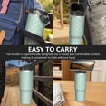 thumbnail image 7 of Modern 30oz Handheld Travel Tumbler with Handle – Double Wall Stainless Steel Insulated Cup, Flip Straw Lid, Leak-Proof & BPA-Free for Hot and Cold Drinks – Durable Coffee & Juice Mug Black, 7 of 7