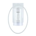 thumbnail image 5 of Aspen Creative 62709-03-1, 1-Light Wall Sconce / 8-1/4" W x 12-1/2" H x 5-3/4" E, Matte White Finish w/ Clear Glass, Bulb Not Included, 5 of 8