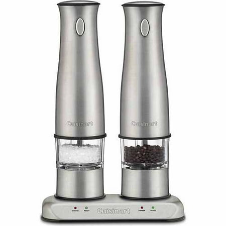 Stainless Steel Salt Pepper Mills - Cuisinart SP-2 Stainless Steel Rechargeable Salt and Pepper Mills