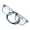 blue, variant on NXMY Reading Glasses Hanging Folding Magnetic Front Click Connect Neck Readers Lightweight Eyeglasses for Men and Women 1.5 Magnification