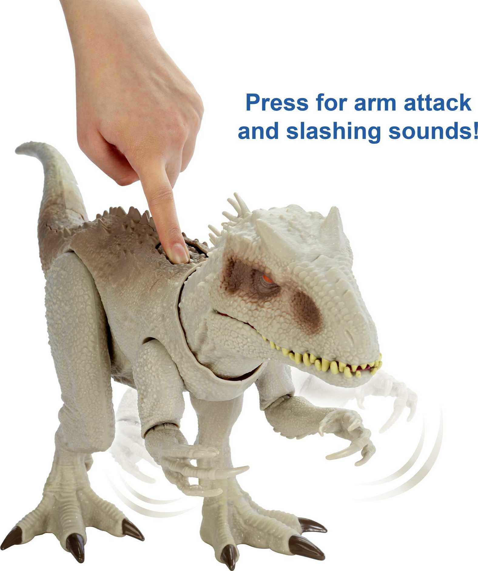 Jurassic World Destroy ‘N Devour Indominus Rex Dinosaur Action Figure with Motion, Sound and Eating Feature, Toy Gift - image 4 of 8