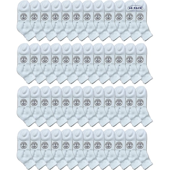 Yacht & Smith Wholesale Bulk Womens Mid Ankle Socks, Cotton Sport Athletic Socks - Size 9-17