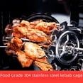 thumbnail image 1 of Cage de Barbecue Rotative en Acier Inoxydable 304 avec Accessoire pour Friteuse à Air Chaud – Ensemble d'Outils de Four Électrique Portable Compact, Inclut 2 Vis, Design Durable et Résistant à la Rouille pour une Cuisson Uniforme, 1 of 5