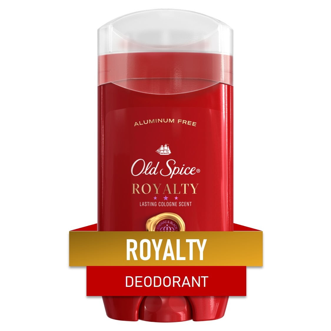 Old Spice Deodorant for Men, Aluminum Free, Royalty Cologne Scent, 3.0 oz