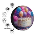 thumbnail image 4 of Sikiie Colorful Balloon Cake Celebration PVC Leather Spare Tire Wheel Cover Spare Tire Cover, for Car Truck SUV Camper Trailer Universal Fit(14-17in)-14 inch, 4 of 6
