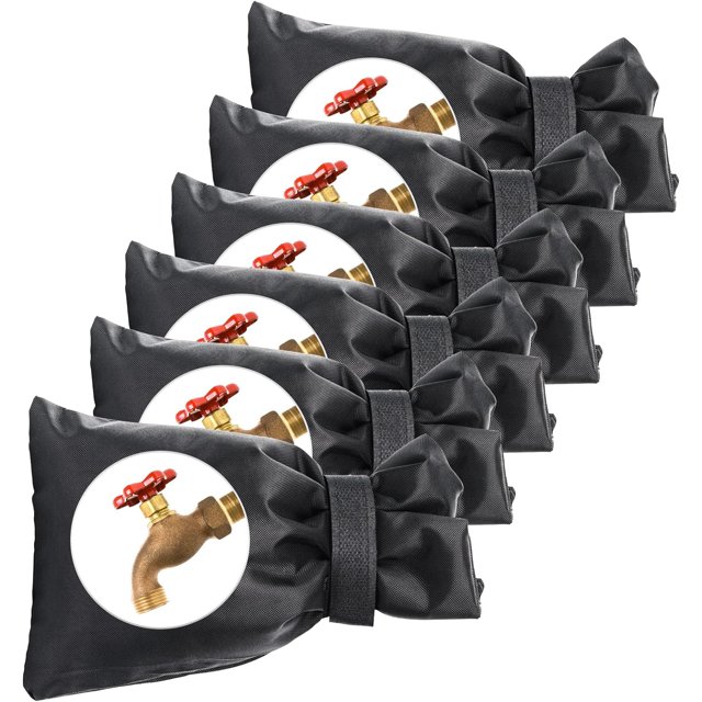 Paquete de 6 cubiertas de grifo para exteriores para el invierno, aislamiento exterior engrosado