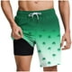 thumbnail image 1 of Pantalones Cortos Casuales para Hombre Imprimir con Bolsillos Pantalones de Playa de Cintura Elástica, Pantalones Cortos de Cintura Elástica para Hombre, 1 of 7