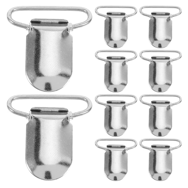 25 Pcs Clips pour Bretelles Clips de Support en Métal Attaches Robustes pour Matelas Housse Coussin de Canapé