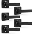 thumbnail image 1 of Matte Door Handles Passage Door Handles Interior Door Handles NonLocking Lever Set [for Hallway or Closet Doors] Reversible for Right/Left Sided Doors, 1 of 8