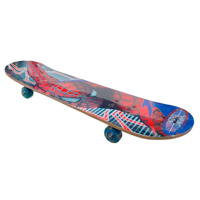 Patineta de Madera Con Luz Importacion Spiderman