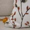 thumbnail image 2 of Classical Embroidery Jacquard Orange Square Decorative Throw Pillow Case Cushion Cover 18x18 inch, 2 of 6