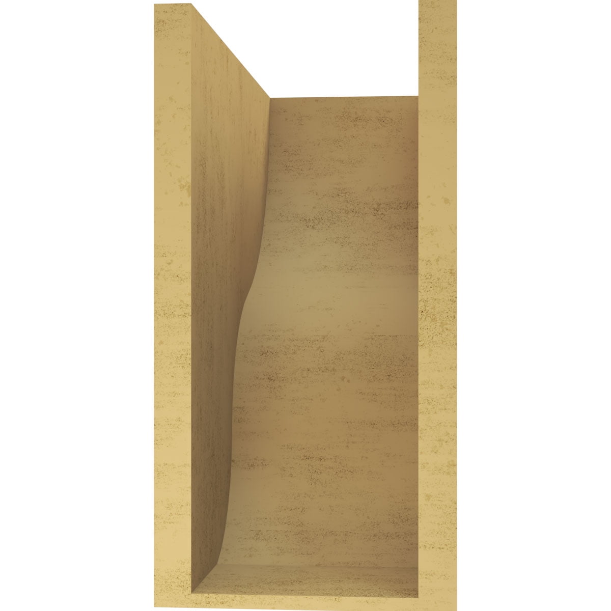 8"W x 16"D x 16"H Classic Greensboro Rough Cedar Woodgrain TimberThane Corbel, Primed Tan