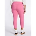 thumbnail image 3 of Terra & Sky Women's Plus Capri Legging, Sizes 0X-5X, 3 of 5