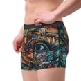 thumbnail image 2 of Gukieu Colorful Graffiti Abstract Eye Print Men's Boxer Briefs, High Elastic Moisture Wicking Boxer Briefs Underwear-XX-Large, 2 of 5