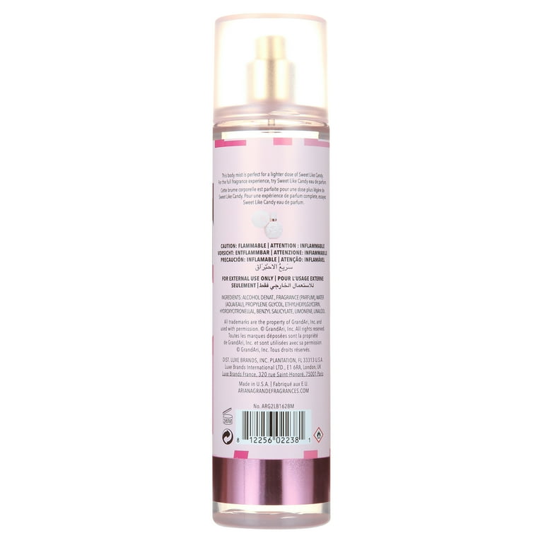 Sweet Like Candy Body Mist Spray By Ariana Grande - 8 oz Sweet Like Candy Body Mist Spray By Ariana Grande - 8 oz