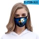 thumbnail image 1 of Máscaras de Halloween de la vida de los hombres y de las mujeres de la tela de poliéster de la impresión digital 3d (paquete de 5) Feliz Sencillez, 1 of 1
