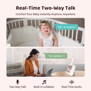 Baby Monitor with Camera and Audio, Netvue Peekababy 1080P HD 5 Video Monitors Security Cameras