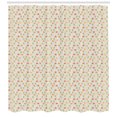 thumbnail image 2 of Ambesonne Orange and Yellow Shower Curtain, Aster Flowers Art, 69"Wx84"L, Pale Eggshell Multicolor, 2 of 2