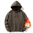 thumbnail image 2 of toraway Oversized Sweatshirt Blanket Winter Male Solid Color Hooded Long Sleeved Pullover Sweatshirt L, 2 of 4