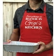 thumbnail image 4 of ThisWear Everything is Better in Gigi's Kitchen Apron for Crafting Two Pocket Apron Red, 4 of 7