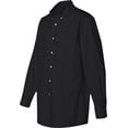 thumbnail image 1 of Camisa de vestir Van Heusen Twill de Manga larga Negro S, 1 of 2