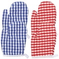 thumbnail image 2 of 4 manoplas resistentes al calor para horno, guantes decorativos para hornear y parrilla., 2 of 6