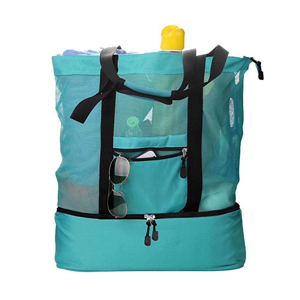 Insulated Lunch Bag Camping Dual Compartment Picnic Cooler Bag