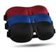 thumbnail image 1 of Paquete de 3 antifaz para dormir, antifaz 3D contorneado 100 % opaco mejorado para dormir con correa ajustable, venda nocturna cómoda y suave para mujeres y hombres, parasoles para viajes/siestas, 1 of 7