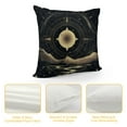thumbnail image 4 of JRXY  Moon Throw Pillow Covers,Mysterious Witchy Decoration Pillow Cover,Retro Mandala Sun and Moon Pillow case,Bohemian Couch Cushion Covers Home Decor Pillowcase Black White, 4 of 5