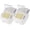10 Liters (pack of 2), variant on 2-Pack 30 lbs Airtight Rice Storage Container with Wheels, 15L Food Bin for Flour and Pet Food